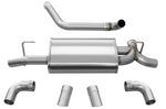 Corsa 2018-2025 Jeep Wrangler JL 2.5in Dual Rear Turn Down Exit Sport Axle-Back Exhaust