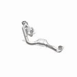 MagnaFlow 441113 carb direct-fit catalytic converter, opposite side view of the turntable spin
