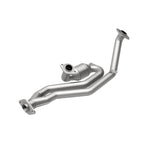 MagnaFlow 23738 hm grade direct-fit catalytic converter, rear view of the turntable spin