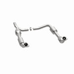 MagnaFlow 5481640 carb direct-fit catalytic converter, opposite side view of the turntable spin