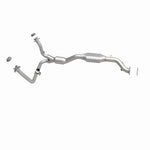 MagnaFlow 49898 oem grade direct-fit catalytic converter, side view of the turntable spin