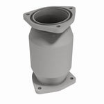 MagnaFlow 49950 oem grade direct-fit catalytic converter, side view of the turntable spin