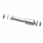MagnaFlow 52549 oem grade direct-fit catalytic converter, opposite rear three-quarter view of the turntable spin