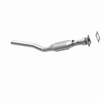 MagnaFlow 23274 hm grade direct-fit catalytic converter, opposite rear three-quarter view of the turntable spin