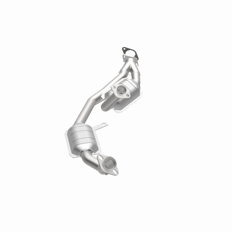 MagnaFlow 50202 epa direct-fit catalytic converter, opposite side view of the turntable spin