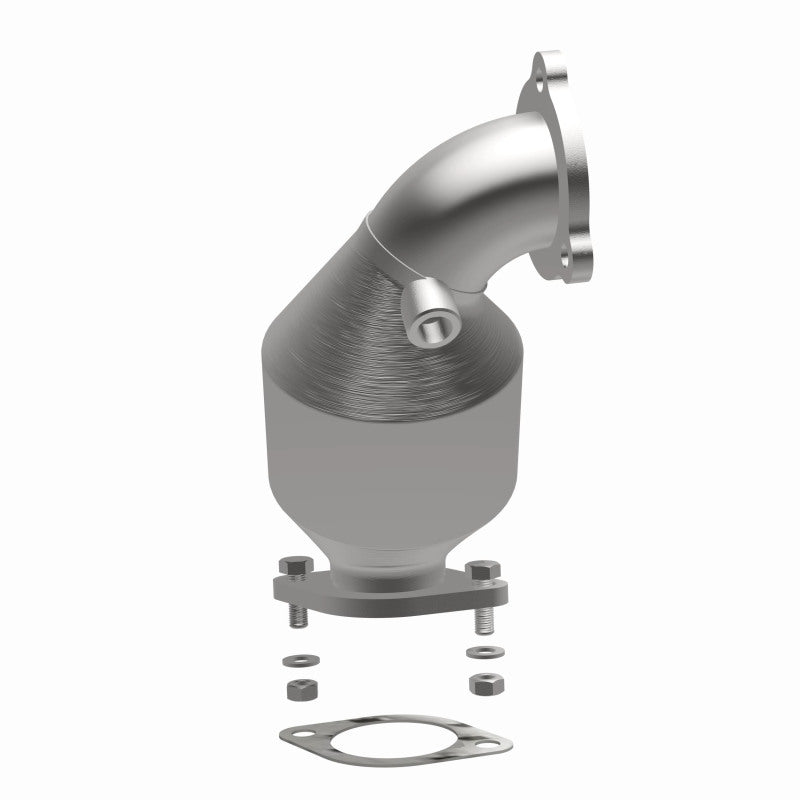 MagnaFlow 52882 oem grade direct-fit catalytic converter, opposite side view of the turntable spin