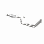 MagnaFlow 23846 epa direct-fit catalytic converter, opposite rear three-quarter view of the turntable spin