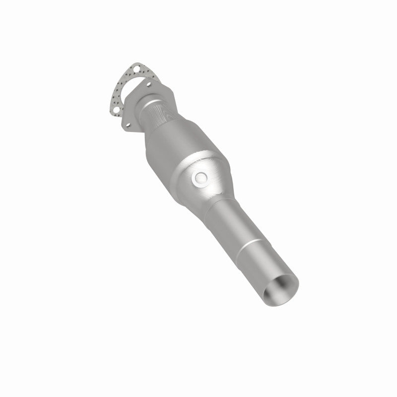 MagnaFlow 22931 hm grade direct-fit catalytic converter, rear three-quarter view of the turntable spin