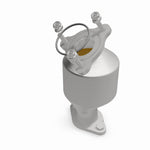 MagnaFlow 52301 oem grade direct-fit catalytic converter, front three-quarter view of the turntable spin