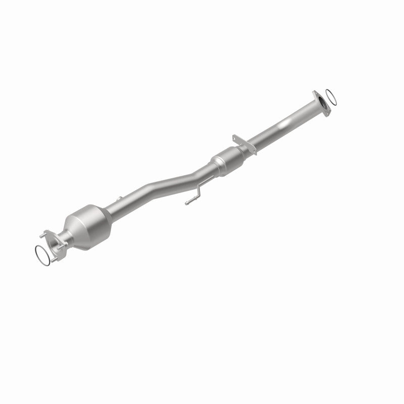 MagnaFlow 52023 oem grade direct-fit catalytic converter, rear view of the turntable spin