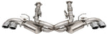Corsa 20-25 Corvette C8 3in Valved Cat-Back 4.5in Pol Quad Tips Fits Factory Perf Exhaust DeletesAFM