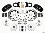 Wilwood Dynapro 6 Front Hub Kit 12.19in Drilled 1970-1973 Mustang Disc & Drum Spindle
