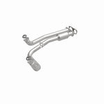MagnaFlow 95470 hm grade direct-fit catalytic converter, front three-quarter view of the turntable spin
