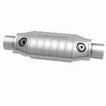 MagnaFlow 441064 universal catalytic converter, side view of the turntable spin