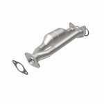 MagnaFlow 23772 hm grade direct-fit catalytic converter, rear view of the turntable spin