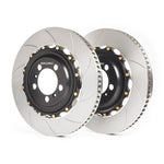 GiroDisc Audi B9 S4/S5/SQ5 Zinc Plated Slotted Front 2-Piece Rotors