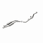 MagnaFlow 23573 epa direct-fit catalytic converter, rear view of the turntable spin