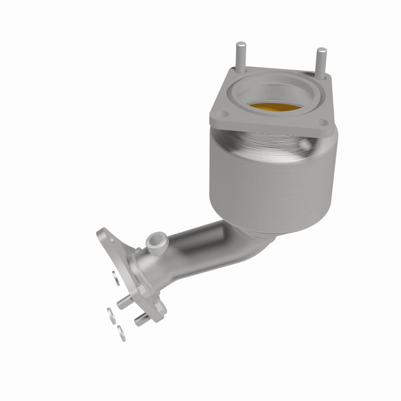 MagnaFlow 52163 oem grade direct-fit catalytic converter, side view of the turntable spin