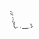 MagnaFlow 93326 hm grade direct-fit catalytic converter, opposite side view of the turntable spin
