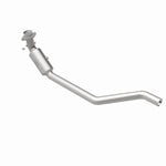 MagnaFlow 52075 oem grade direct-fit catalytic converter, rear view of the turntable spin
