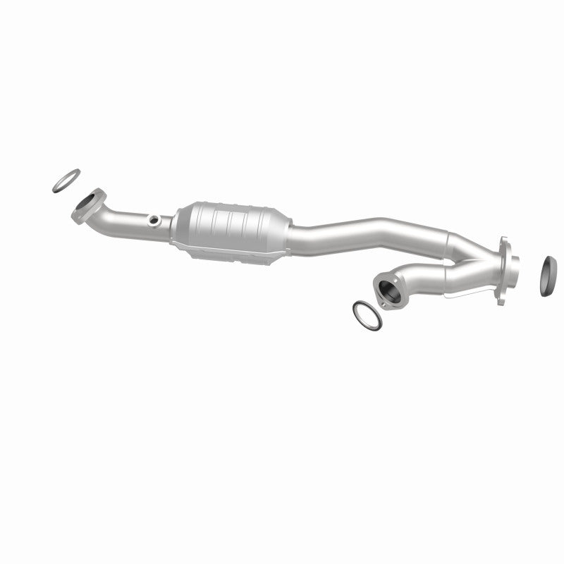 MagnaFlow 51798 oem grade direct-fit catalytic converter, side view of the turntable spin
