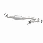 MagnaFlow 51798 oem grade direct-fit catalytic converter, side view of the turntable spin