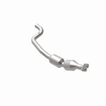 MagnaFlow 21-536 oem grade direct-fit catalytic converter, opposite rear three-quarter view of the turntable spin