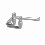 MagnaFlow 447188 carb direct-fit catalytic converter, side view of the turntable spin