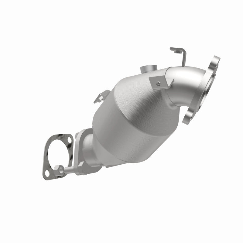 MagnaFlow 49251 oem grade direct-fit catalytic converter, opposite rear three-quarter view of the turntable spin