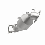 MagnaFlow 49251 oem grade direct-fit catalytic converter, opposite rear three-quarter view of the turntable spin