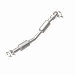 MagnaFlow 24197 hm grade direct-fit catalytic converter, rear view of the turntable spin