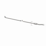 MagnaFlow 49020 oem grade direct-fit catalytic converter, opposite rear three-quarter view of the turntable spin