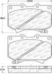 StopTech Street Select Brake Pads - Front