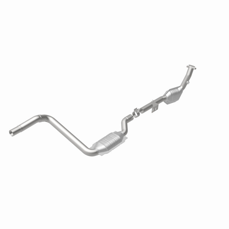 MagnaFlow 52116 oem grade direct-fit catalytic converter, rear view of the turntable spin
