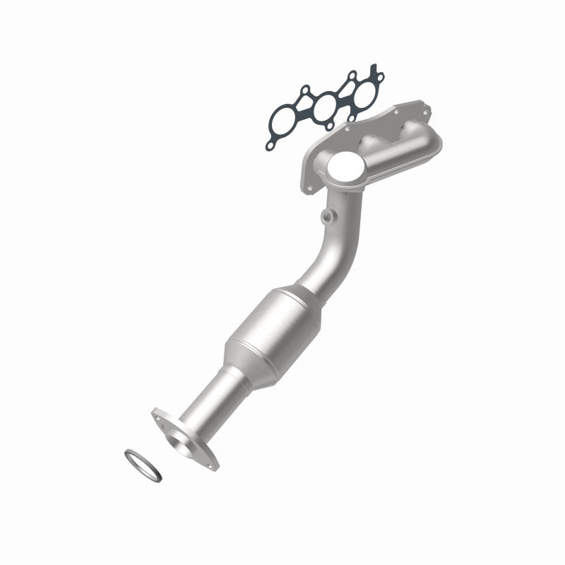 MagnaFlow 49995 oem grade manifold converter, rear view of the turntable spin