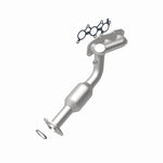 MagnaFlow 49995 oem grade manifold converter, rear view of the turntable spin