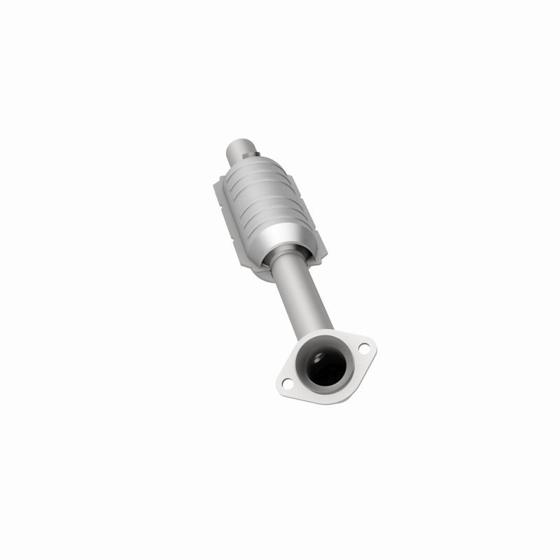MagnaFlow 24430 hm grade direct-fit catalytic converter, opposite side view of the turntable spin