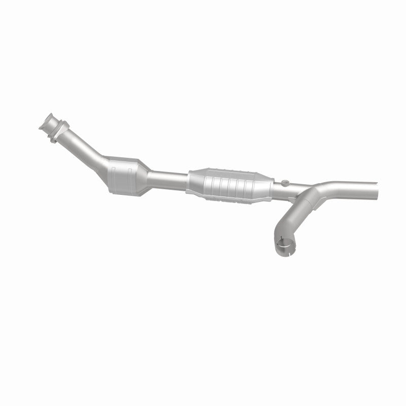 MagnaFlow 49426 oem grade direct-fit catalytic converter, side view of the turntable spin