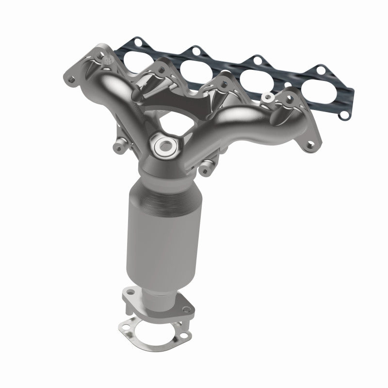 MagnaFlow 5531330 carb manifold converter, opposite rear three-quarter view of the turntable spin