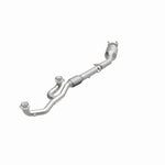 MagnaFlow 280126 oem grade direct-fit catalytic converter, opposite front three-quarter view of the turntable spin