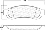 StopTech Street Brake Pads - Rear