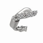 MagnaFlow 51370 oem grade manifold converter, rear three-quarter view of the turntable spin