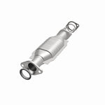 MagnaFlow 52174 oem grade direct-fit catalytic converter, opposite front three-quarter view of the turntable spin
