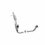 MagnaFlow 447251 carb direct-fit catalytic converter, opposite side view of the turntable spin