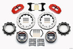 Wilwood Narrow Superlite 4R Rear P-Brk Kit 12.88in Drill Red Strange Eng Floater 3.49in Offset