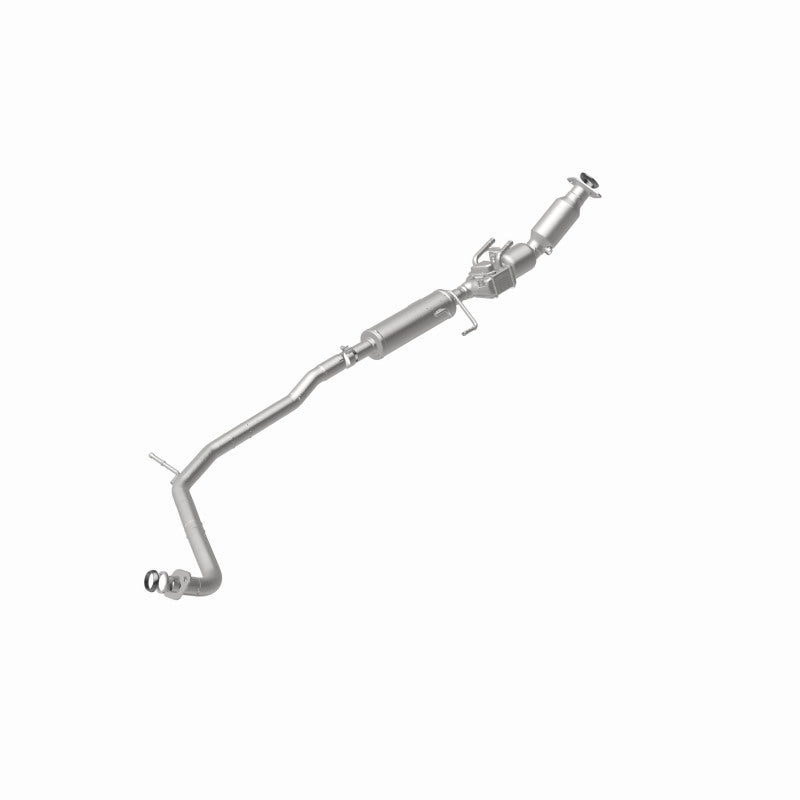 MagnaFlow 280460 oem grade direct-fit catalytic converter, rear view of the turntable spin