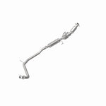 MagnaFlow 280460 oem grade direct-fit catalytic converter, rear view of the turntable spin
