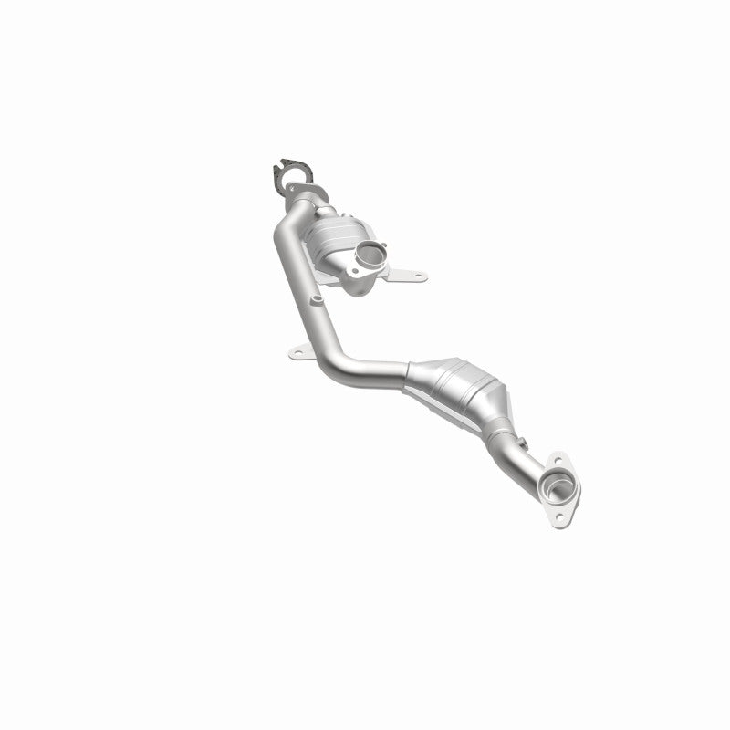 MagnaFlow 441122 carb direct-fit catalytic converter, opposite side view of the turntable spin