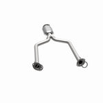MagnaFlow 49085 oem grade direct-fit catalytic converter, opposite side view of the turntable spin
