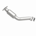 MagnaFlow 49733 oem grade direct-fit catalytic converter, side view of the turntable spin